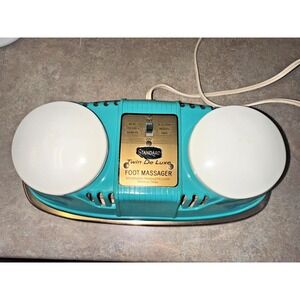 Vintage Standard Twin Deluxe Foot Massager Model 1500 Teal MCM